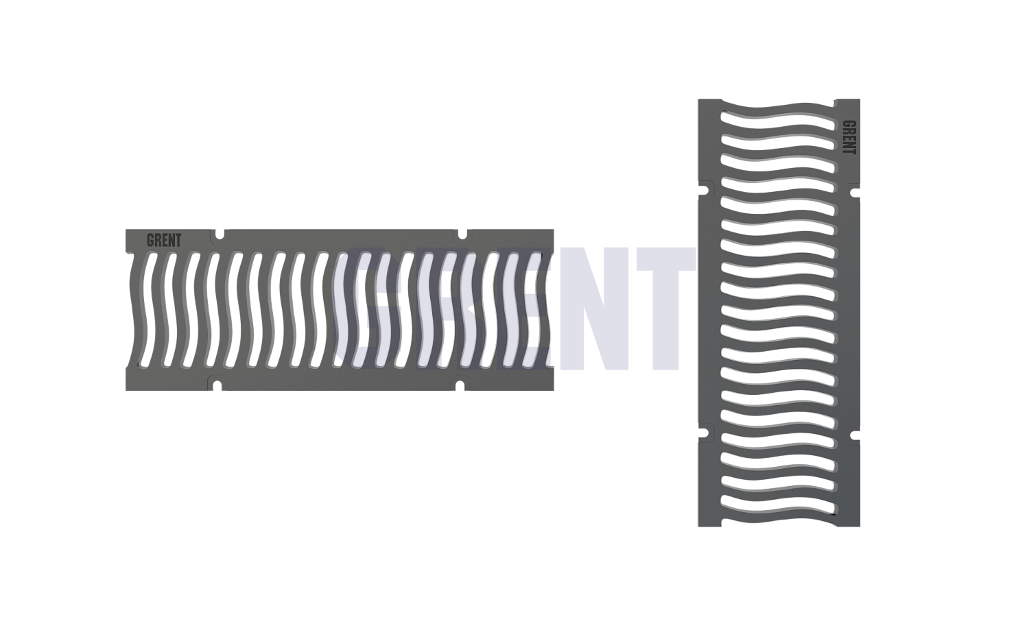 Решетка чугунная волна GRENT PlasT DN150 C250