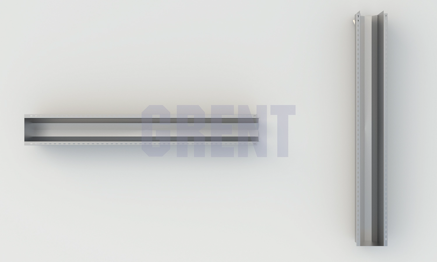 Лоток водоотводный мостовой GRENT MosT подвесной 150 торцевой