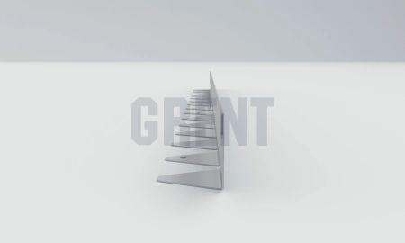 Бордюр стальной GRENT BR L-образный 1200*50, 1,5, оцинкованный