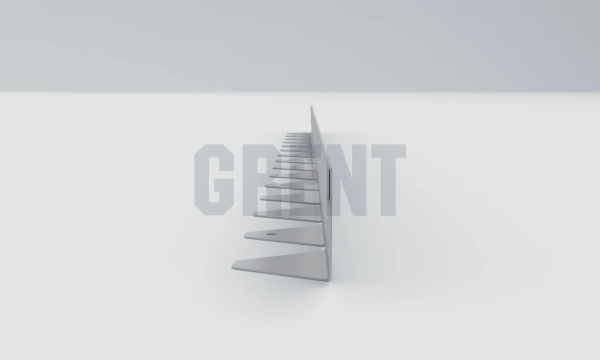 Бордюр стальной GRENT BR L-образный 1200*50, 1,5, оцинкованный