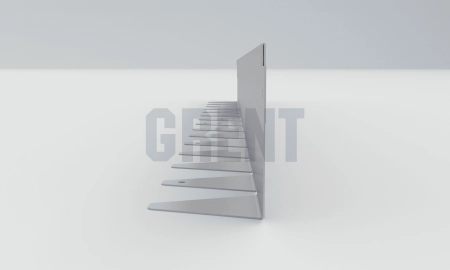 Бордюр стальной GRENT BR L-образный 1200*100, 1,5, оцинкованный