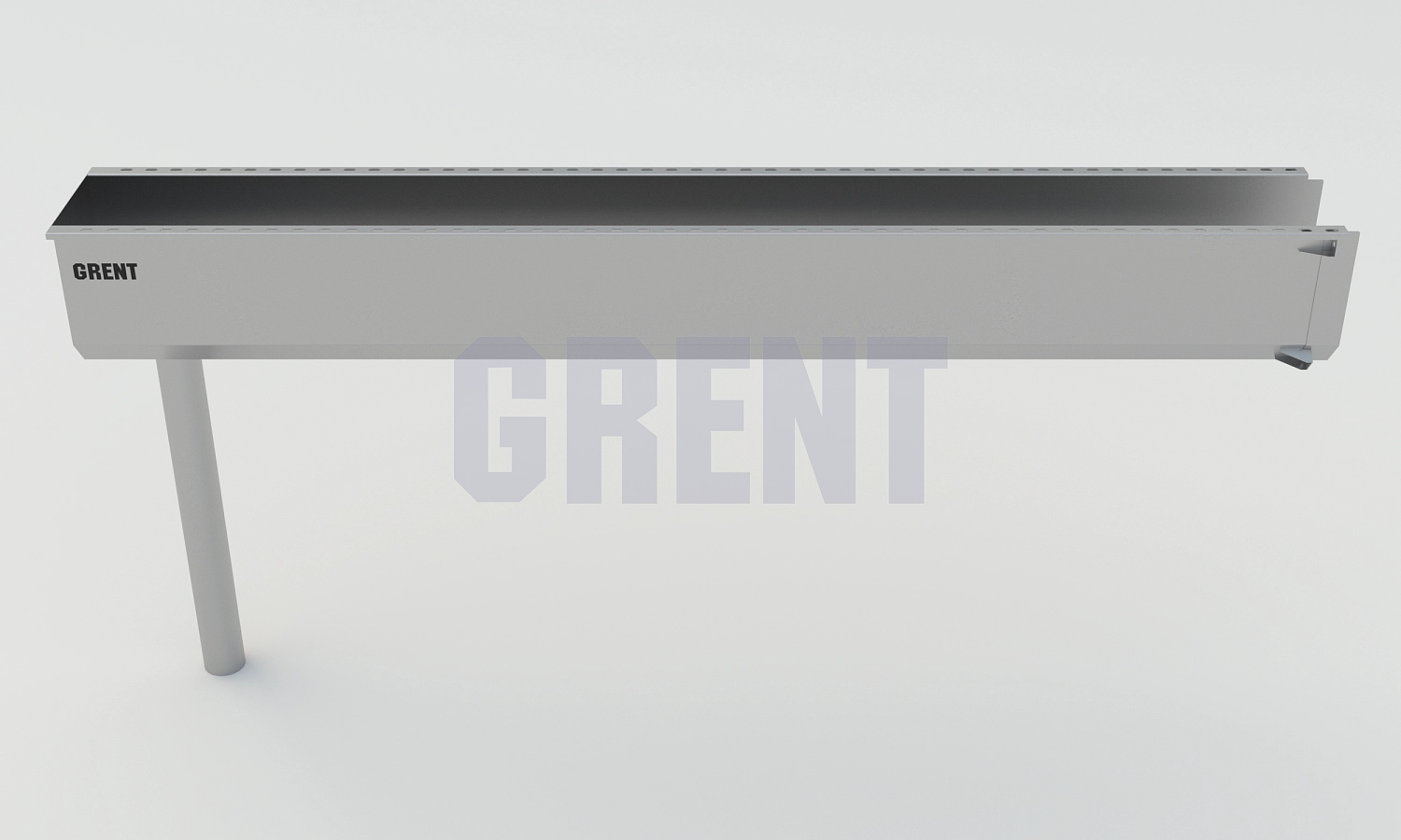 Лоток водоотводный мостовой GRENT MosT подвесной 150 выпускной торцевой