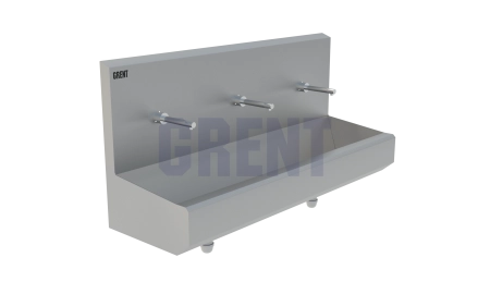 Умывальник 3-секционный подвесной GRENT-P-03