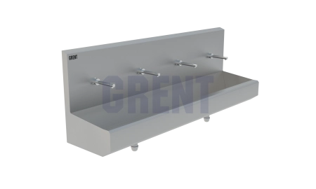 Умывальник 4-секционный подвесной GRENT-P-04