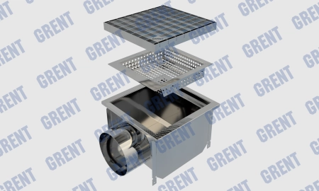 Трап GRENT KV 300. БВ. 160 (выход сбоку) 