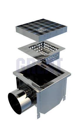 Трап GRENT KV 200. БВ. 110 (выход сбоку)