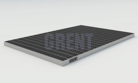 Прессованный настил из нержавеющей стали GRENT 33х11 390х590