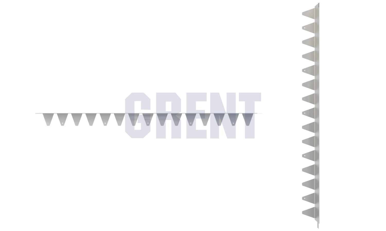Бордюр стальной GRENT BR L-образный 2400*110, 1,5, оцинкованный