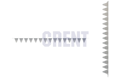 Бордюр стальной GRENT BR L-образный 2400*110, 1,5, оцинкованный