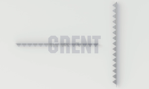 Бордюр стальной GRENT BR L-образный 1200*60, 1,5, оцинкованный