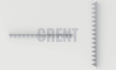 Бордюр стальной GRENT BR L-образный 1200*80, 1,5, оцинкованный