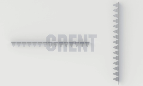 Бордюр стальной GRENT BR L-образный 1200*80, 1,5, оцинкованный