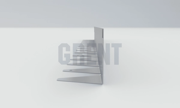 Бордюр стальной GRENT BR L-образный 1200*80, 1,5, оцинкованный