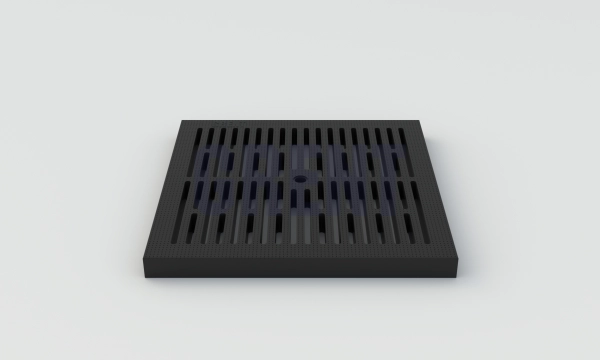 Решетка пластиковая GRENT PlasT 300х300 А15 черная