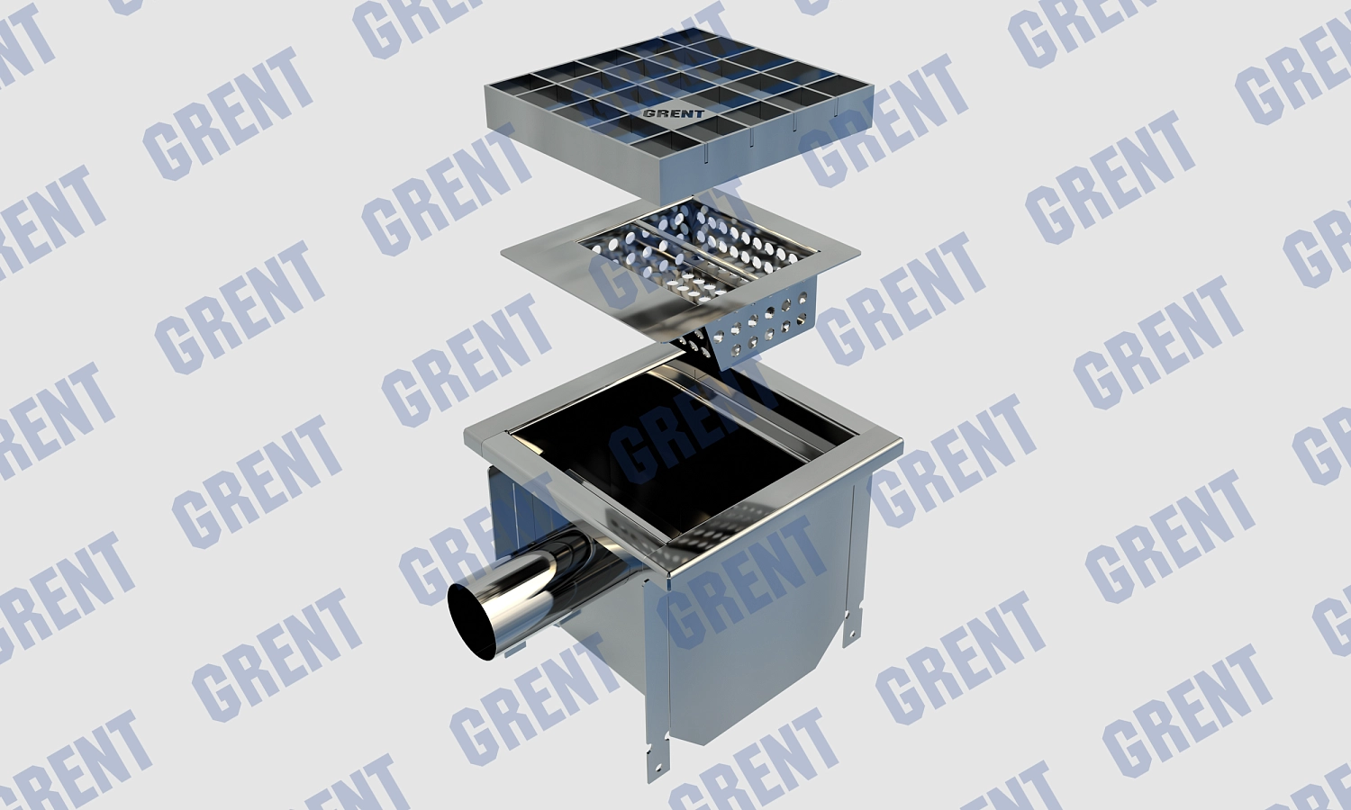 Трап GRENT KV 200. БВ. 50 (выход сбоку)