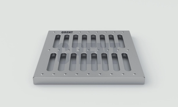 Штампованная решетка стальная GRENT PlasT 300х300 А15