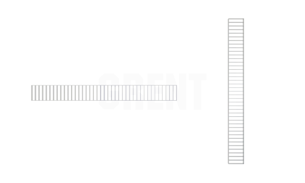 Решетка щелевая из нержавеющей стали GRENT S 200