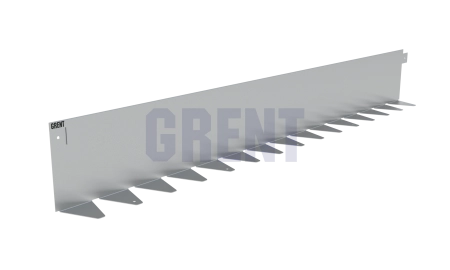 Бордюр стальной GRENT BR L-образный 2400*200, 1,5, оцинкованный