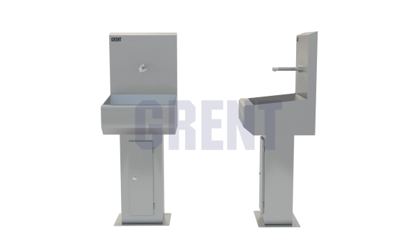 Умывальник 1-секционный на стойке GRENT-S-01