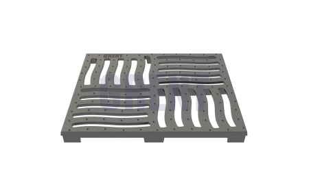 Решетка чугунная GRENT PlasT щелевая 300х300 С250 