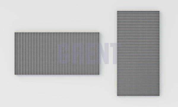 Прессованный настил из нержавеющей стали GRENT 33х11 500х1000 Прессованный настил из нержавеющей стали GRENT 33х11 500х1000