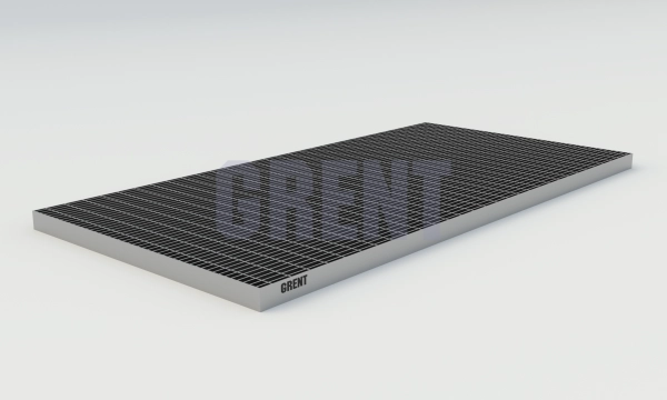 Прессованный настил из нержавеющей стали GRENT 33х11 500х1000 Прессованный настил из нержавеющей стали GRENT 33х11 500х1000