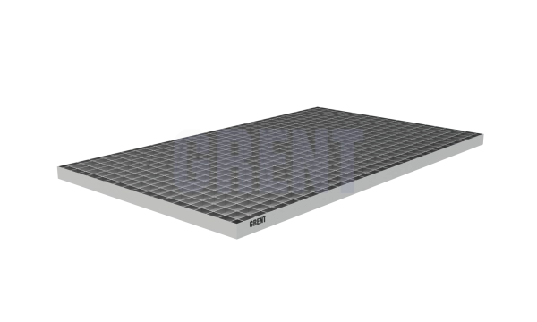 Прессованный настил из нержавеющей стали GRENT 33х33 600х1000