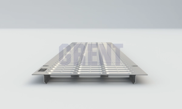 Штампованная решетка водоотводная из оцинкованной стали GRENT PlasT 200