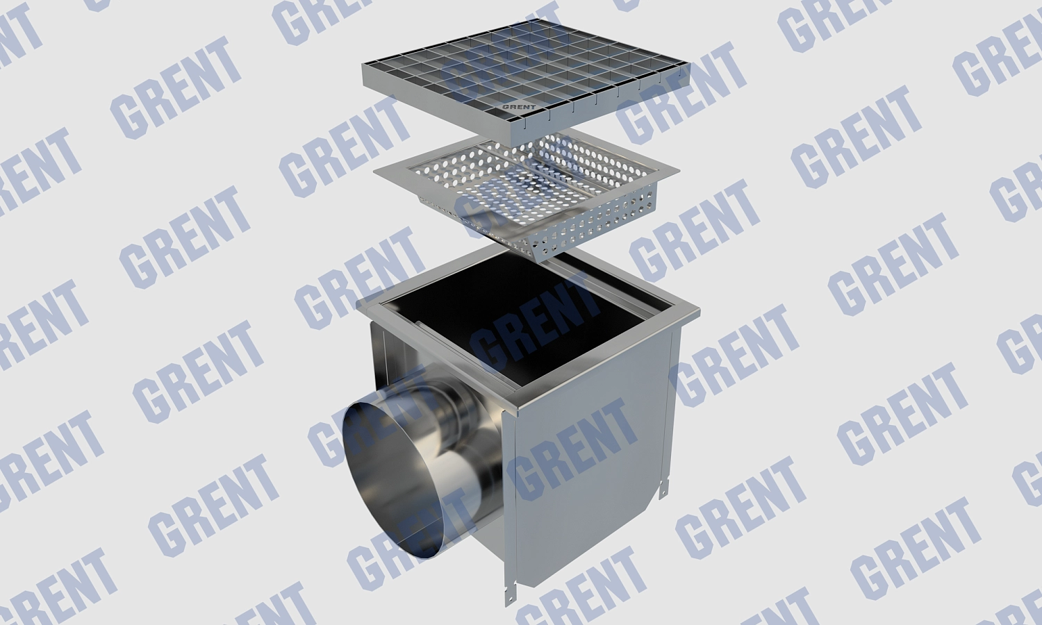 Трап GRENT KV 300. БВ. 200 (выход сбоку)