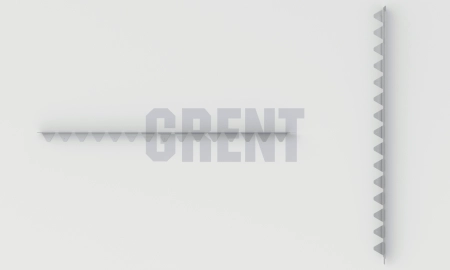 Бордюр стальной GRENT BR L-образный 1200*50, 1,5, оцинкованный