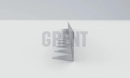 Бордюр стальной GRENT BR L-образный 1200*60, 1,5, оцинкованный