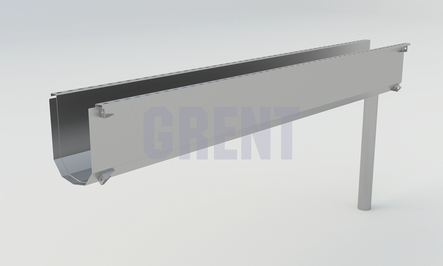 Лоток водоотводный мостовой GRENT MosT подвесной 300 выпускной