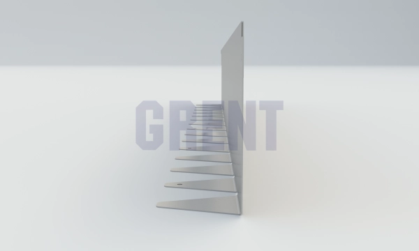 Бордюр стальной GRENT BR L-образный 1200*150, 1,5, оцинкованный