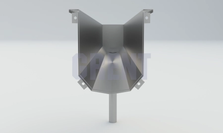 Лоток водоотводный мостовой GRENT MosT подвесной 150 выпускной торцевой