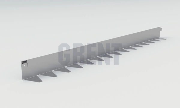Бордюр стальной GRENT BR L-образный 1200*80, 1,5, оцинкованный