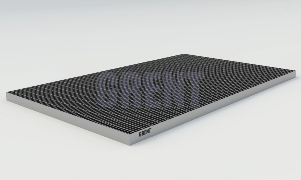 Прессованный настил из нержавеющей стали GRENT 33х11 600х1000 Прессованный настил из нержавеющей стали GRENT 33х11 600х1000