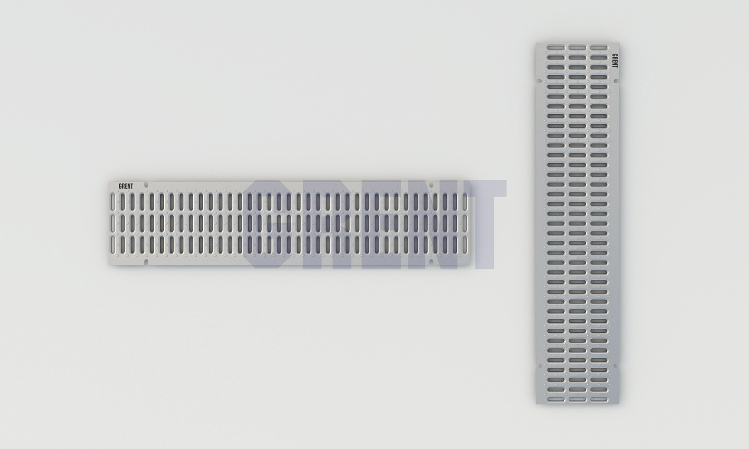 Штампованная решетка водоотводная из оцинкованной стали GRENT PlasT 200