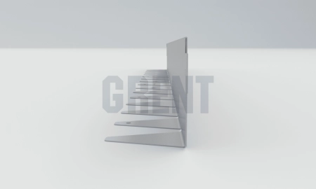 Бордюр стальной GRENT BR L-образный 1200*90, 1,5, оцинкованный