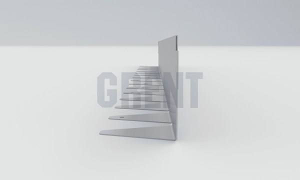 Бордюр стальной GRENT BR L-образный 1200*90, 1,5, оцинкованный