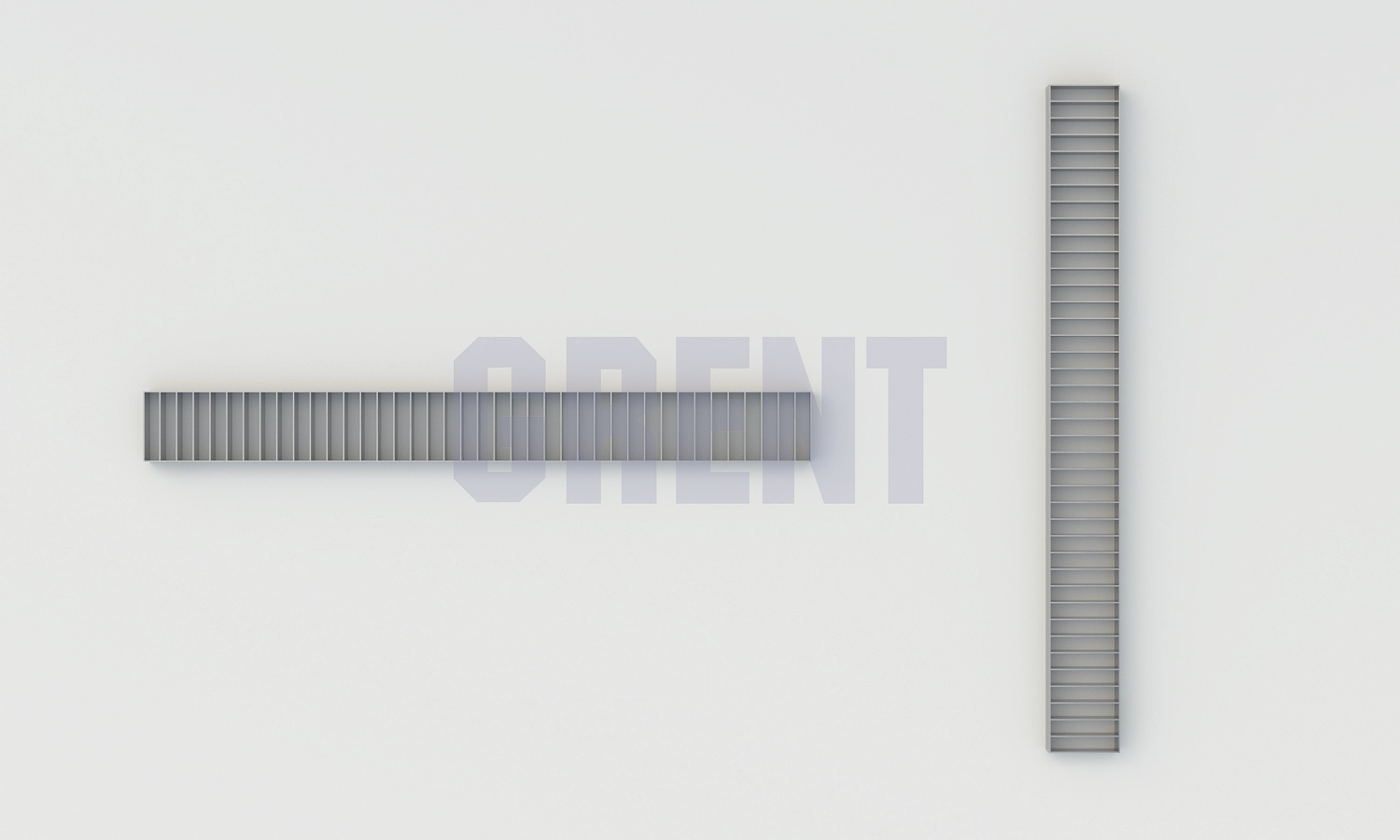 Решетка щелевая из нержавеющей стали GRENT S 80