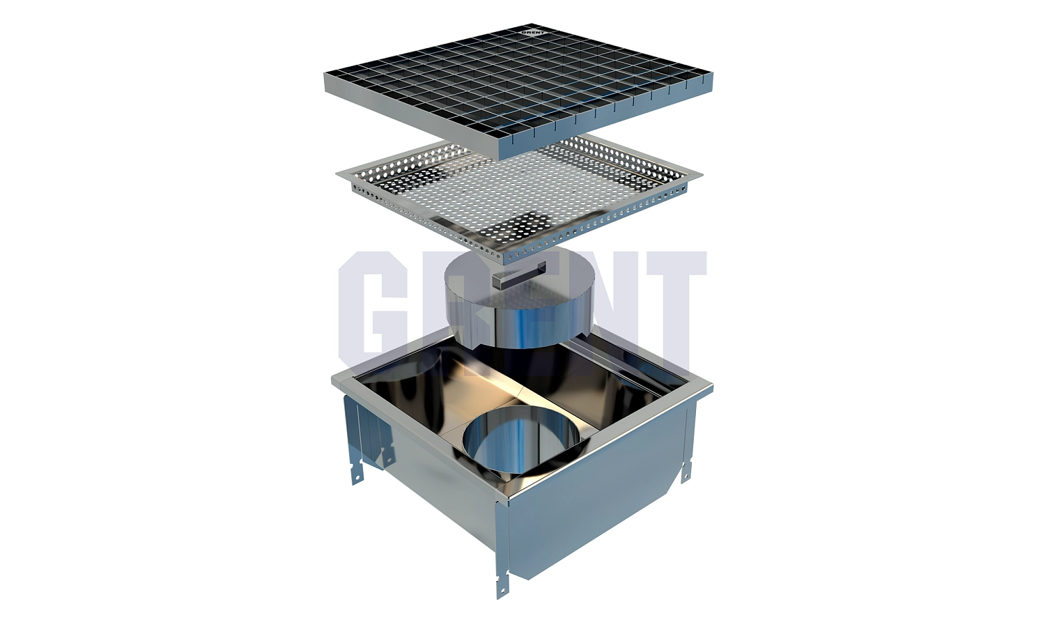 Трап GRENT KV 400. ВВ. 200  (выход снизу)