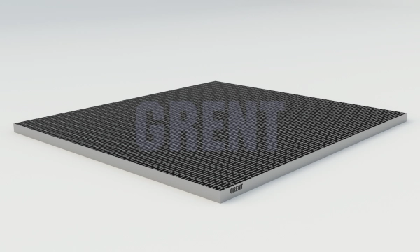 Прессованный настил из нержавеющей стали GRENT 33х11 900х1000 Прессованный настил из нержавеющей стали GRENT 33х11 900х1000