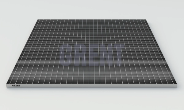 Прессованный настил из нержавеющей стали GRENT 33х11 1000х1000 Прессованный настил из нержавеющей стали GRENT 33х11 1000х1000