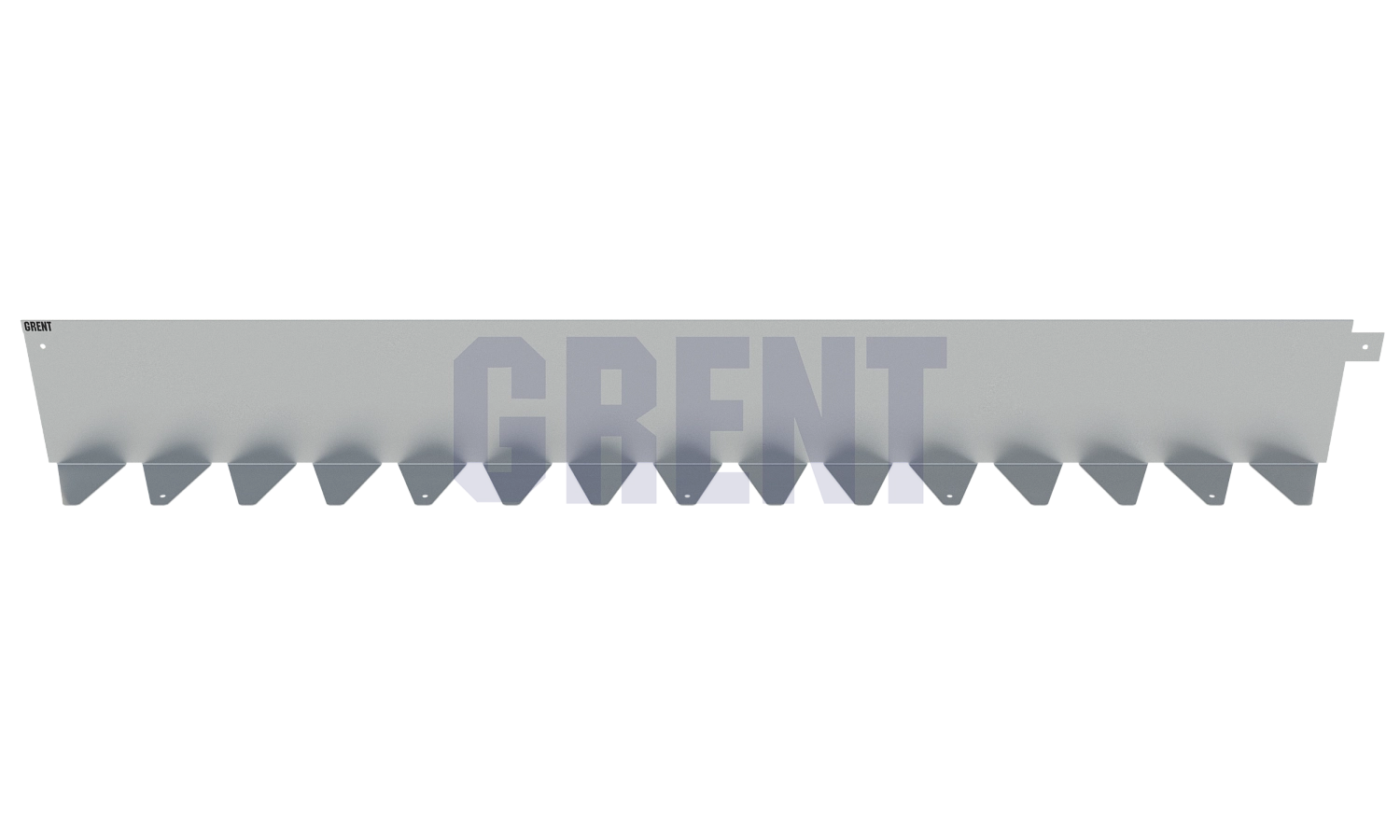 Бордюр стальной GRENT BR L-образный 2400*200, 1,5, оцинкованный