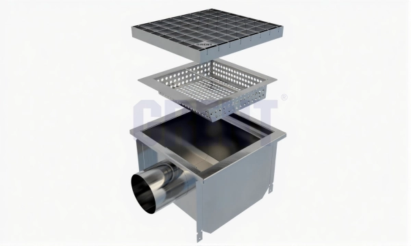 Трап GRENT KV 200. БВ. 110 (выход сбоку)