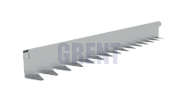 Бордюр стальной GRENT BR L-образный 2400*120, сталь 1.5 мм, нержавеющий Бордюр стальной GRENT BR L-образный 2400*120, сталь 1.5 мм, нержавеющий