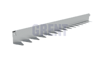 Бордюр стальной GRENT BR L-образный 1200*100, сталь 1.5 мм, оцинкованный Бордюр стальной GRENT BR L-образный 1200*100, сталь 1.5 мм, оцинкованный