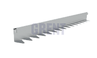 Бордюр стальной GRENT BR L-образный 2400*110, сталь 1.5 мм, нержавеющий Бордюр стальной GRENT BR L-образный 2400*110, сталь 1.5 мм, нержавеющий