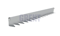 Бордюр стальной GRENT BR L-образный 1200*110, сталь 1.5 мм, нержавеющий Бордюр стальной GRENT BR L-образный 1200*110, сталь 1.5 мм, нержавеющий